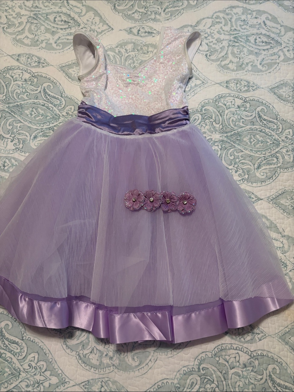 Lilac Sequin Bodice Tulle Party/recital/pageant dress